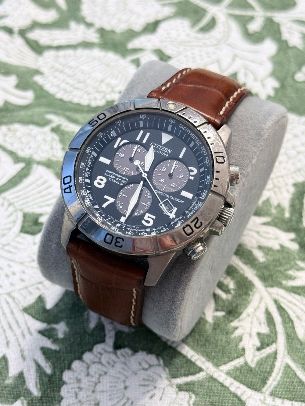 Citizen Eco-Drive Titanium Chronograph Perpetual Calendar Men’s Watch